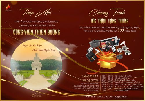 THƯ MỜI THAM DỰ SỰ KIỆN MỞ BÁN TẠI CÔNG VIÊN NGHĨA TRANG THIÊN ĐƯỜNG