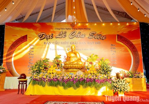 Báo Tuyên Quang: Đại lễ Cầu Siêu tại Dự án Công viên Nghĩa trang Thiên Đường